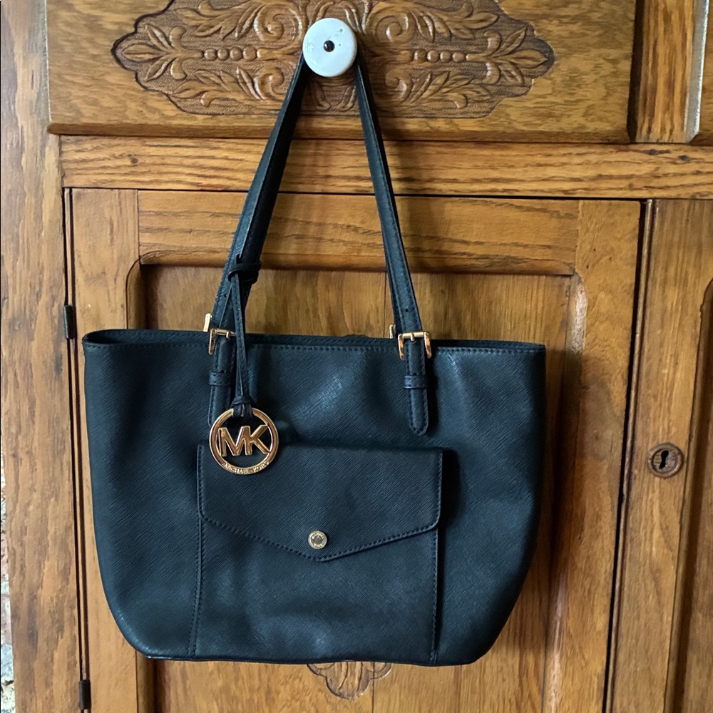 Michael Kors Black Leather Tote